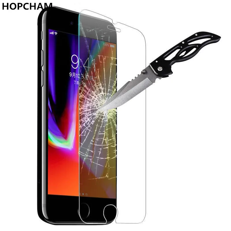 Закаленное стекло 9H для iphone 11 Pro Max X XS XR 6 6s 7 8 Plus 4 Защитная пленка экрана HD Защитное