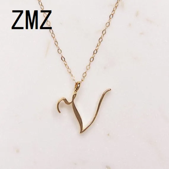 ZMZ 2019 Europe/US fashion English letter pendant lovely letter V text necklace gift for mom/girlfriend party jewelry
ZMZ 2019 Europe/US fashion English letter pendant lovely letter V text necklace gift for mom/girlfriend party jewelry