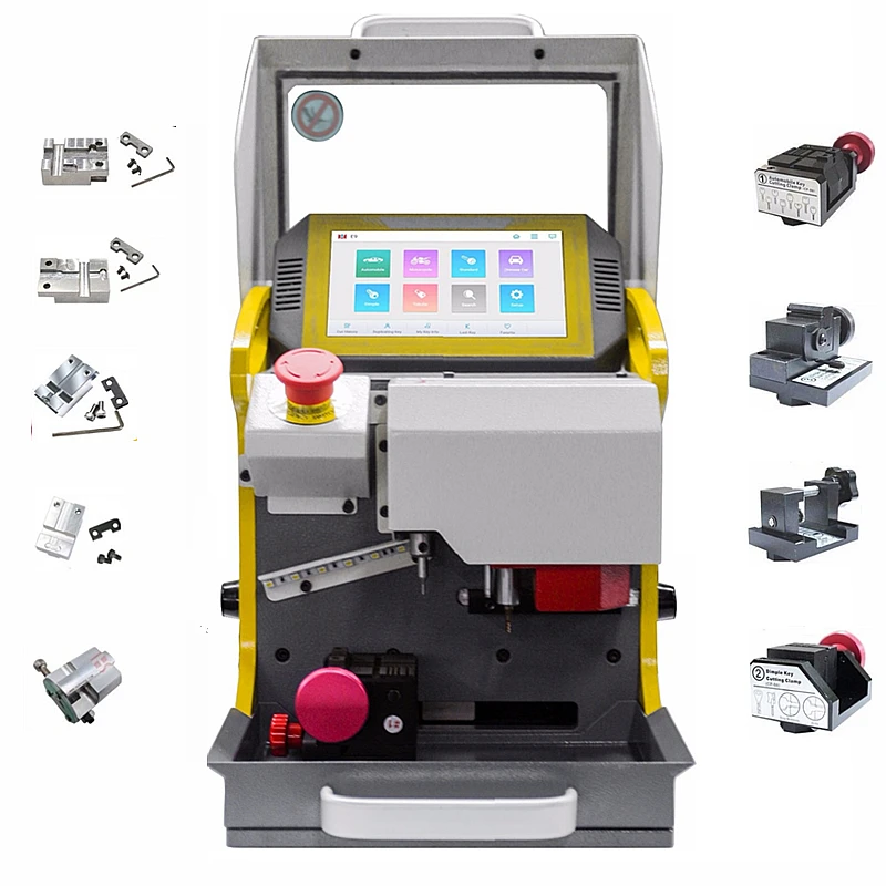 4 Clamp NEW 2019 120W CNC Key Cutting Machine SEC-E9 Car Key Duplicating Cutter Machine Locksmith Tools
4 Clamp NEW 2019 120W CNC Key Cutting Machine SEC-E9 Car Key Duplicating Cutter Machine Locksmith Tools