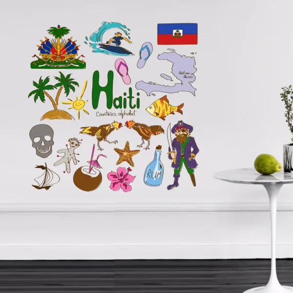 Haiti Colorful Illustration Travel The Word Landmark Wall Sticker Wedding Decor Vinyl Waterproof Wall Sticker Wallpaper Decal
Haiti Colorful Illustration Travel The Word Landmark Wall Sticker Wedding Decor Vinyl Waterproof Wall Sticker Wallpaper Decal