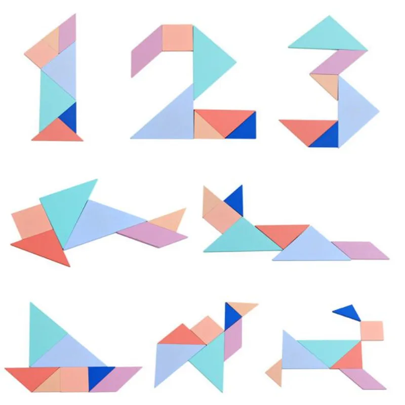 Colorful Wooden Tangram Brain Teaser Puzzle Toys Tetris puzzle three-in-one Game Montessori educational children Toys
Colorful Wooden Tangram Brain Teaser Puzzle Toys Tetris puzzle three-in-one Game Montessori educational children Toys