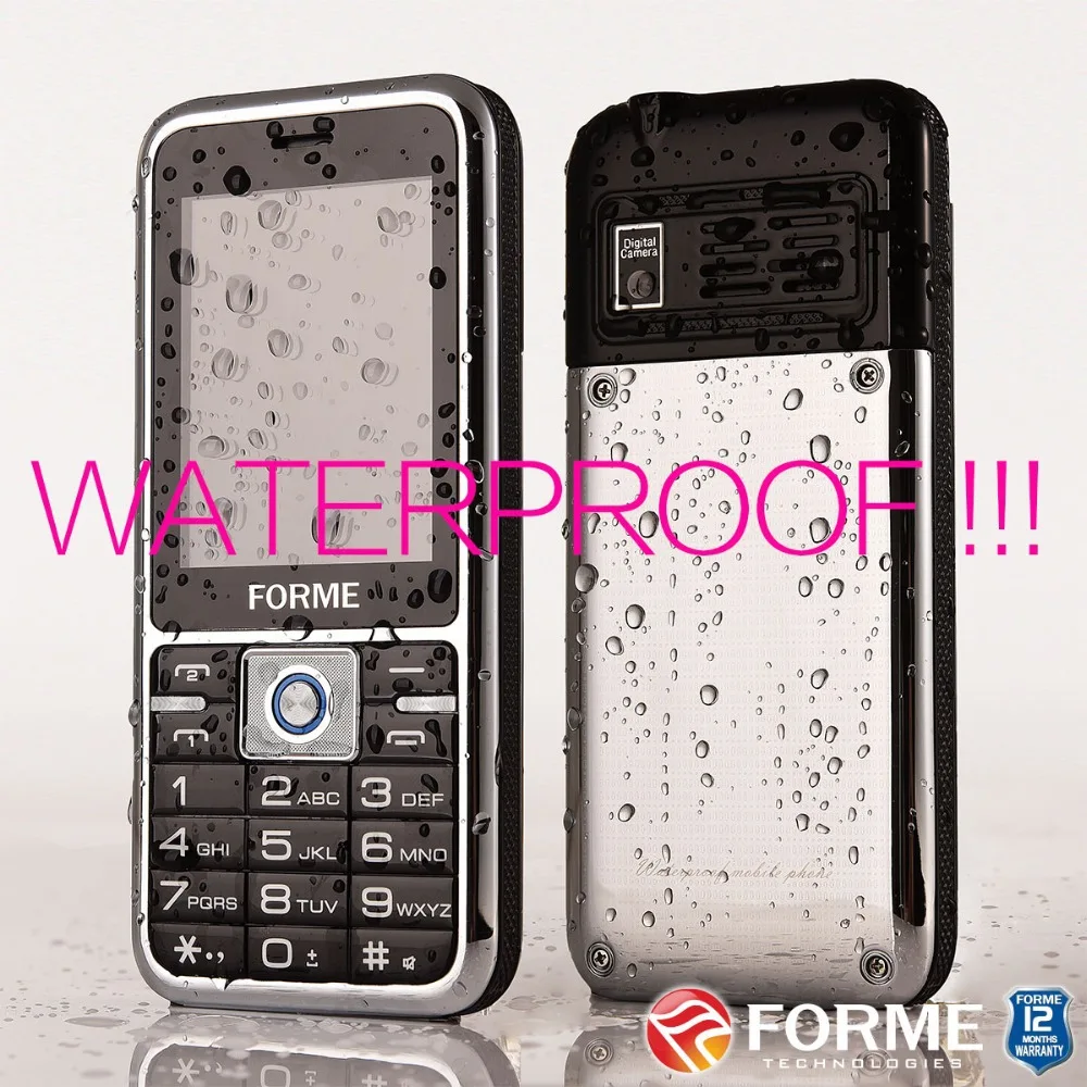Водонепроницаемый! Металл! Большая батарея! FORME X MAN двойная Sim камера фонарик