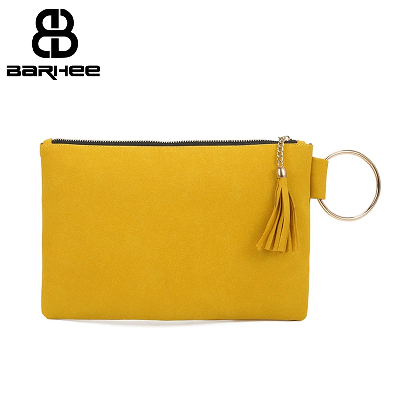 Matte Faux Suede Women Clutches Handbag and Purse Ring Handle Tassels Korean Fashion Scratch Hand Bag Evening Envelop Pouch Bag
Matte Faux Suede Women Clutches Handbag and Purse Ring Handle Tassels Korean Fashion Scratch Hand Bag Evening Envelop Pouch Bag