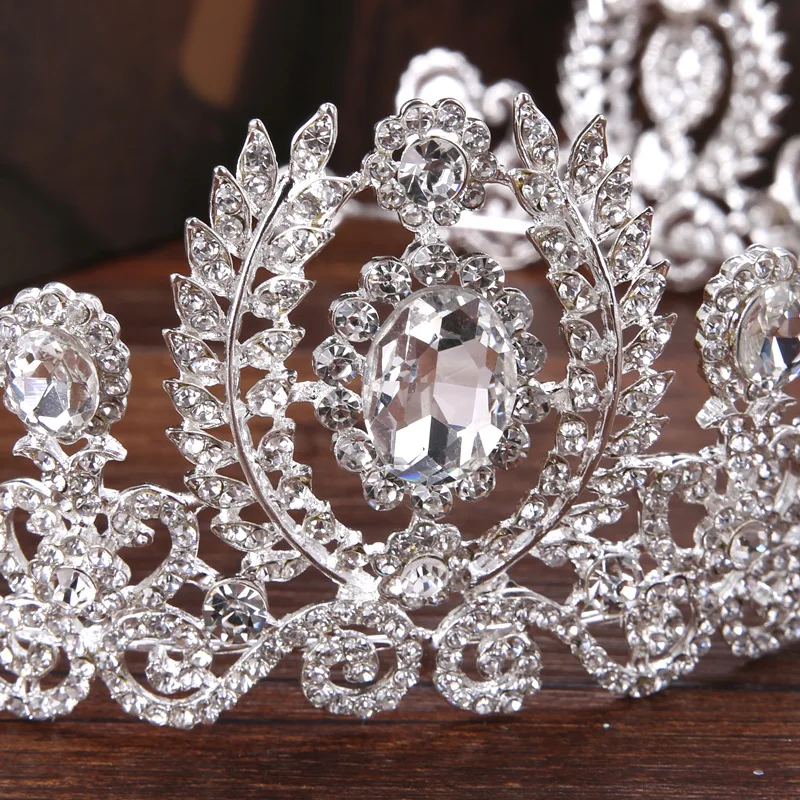JaneVini 2020 серебряные модные стразы тиара свадебная корона Принцесса аксессуары