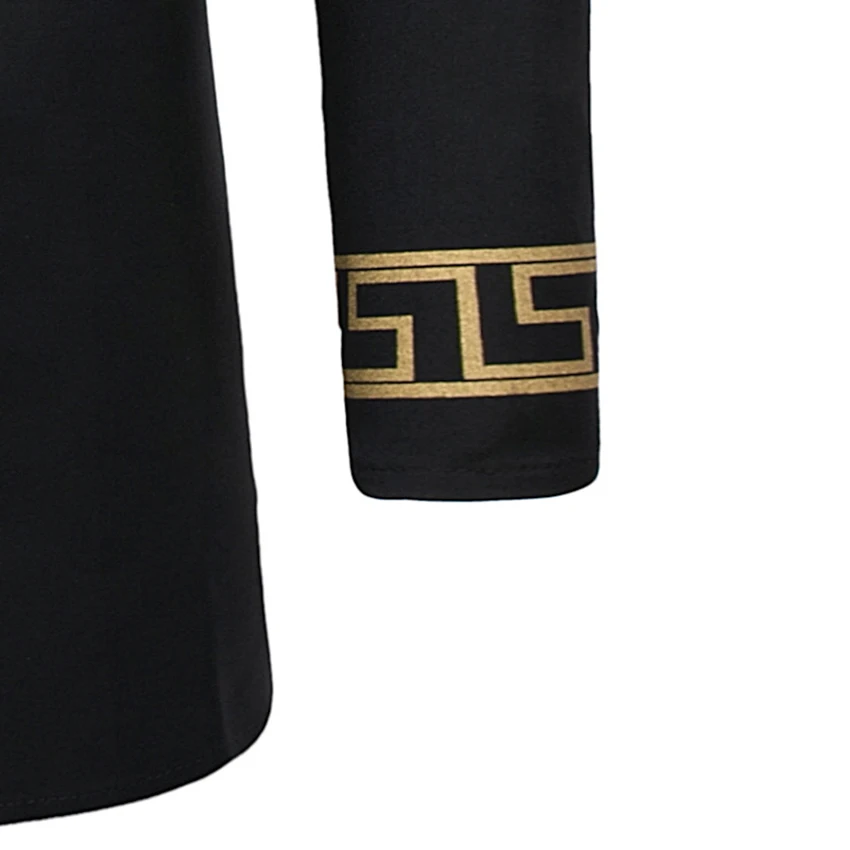 Spring 2019 Men's T-shirt Men's Traditional African Clothing Men Long-sleeved Round-collar Printed African Dashiki Dress Shirt
Spring 2019 Men's T-shirt Men's Traditional African Clothing Men Long-sleeved Round-collar Printed African Dashiki Dress Shirt