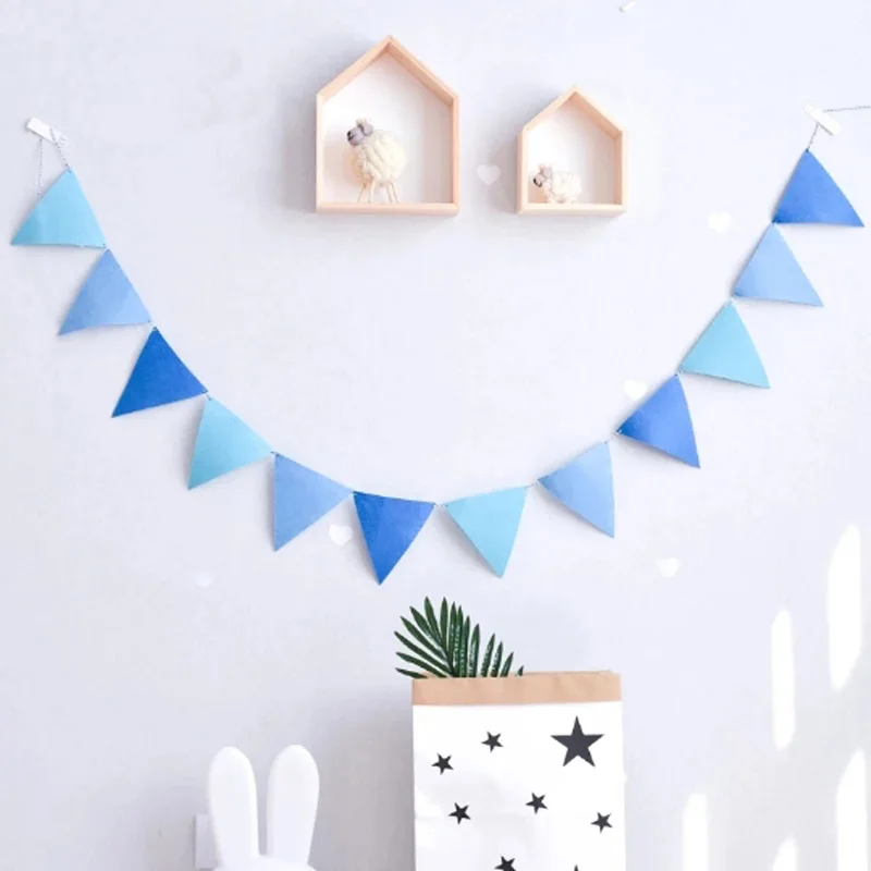 New 8M sky blue Non-woven Pennants Bunting Flags Party holiday flags and Banners Wedding birthday Hang Garland party decoration
New 8M sky blue Non-woven Pennants Bunting Flags Party holiday flags and Banners Wedding birthday Hang Garland party decoration