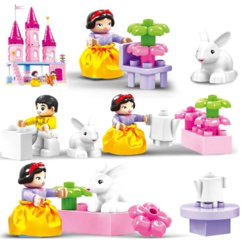 Строительные блоки для маленьких девочек счастливая фигурка принцессы