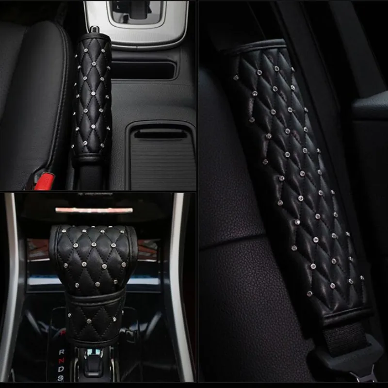 Дамские автомобильные аксессуары, полностью Алмазная крышка переключения передач для автомобиля, ручки ручных тормозов, универсальный чехол с ремнем из нержавеющей стали
Дамские автомобильные аксессуары, полностью Алмазная крышка переключения передач для автомобиля, ручки ручных тормозов, универсальный чехол с ремнем из нержавеющей стали