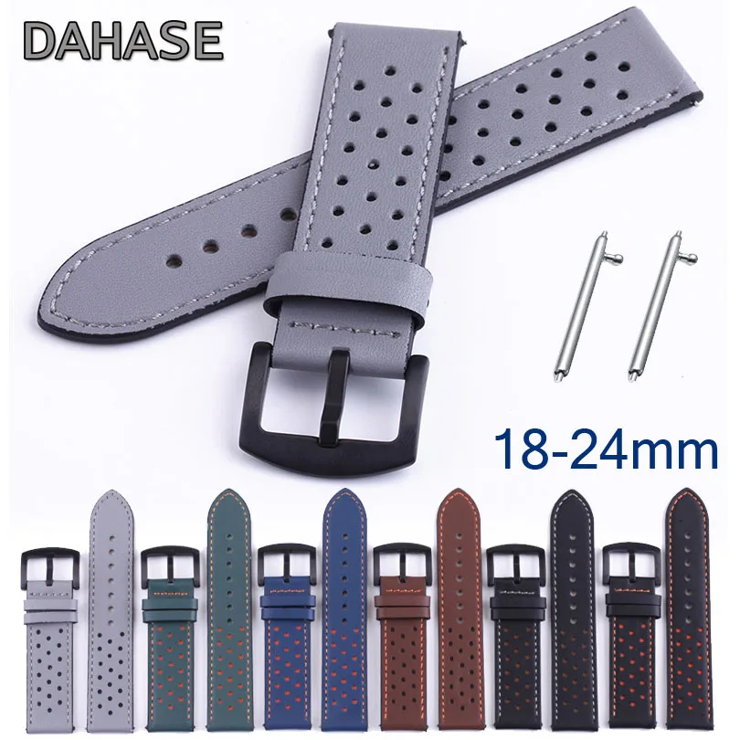 18mm 20mm 22mm 24mm Plum Hole Genuine Leather Watch Band Bracelet Replacement Strap Watchband for Samsung Huawei Amazfit w Pins
18mm 20mm 22mm 24mm Plum Hole Genuine Leather Watch Band Bracelet Replacement Strap Watchband for Samsung Huawei Amazfit w Pins