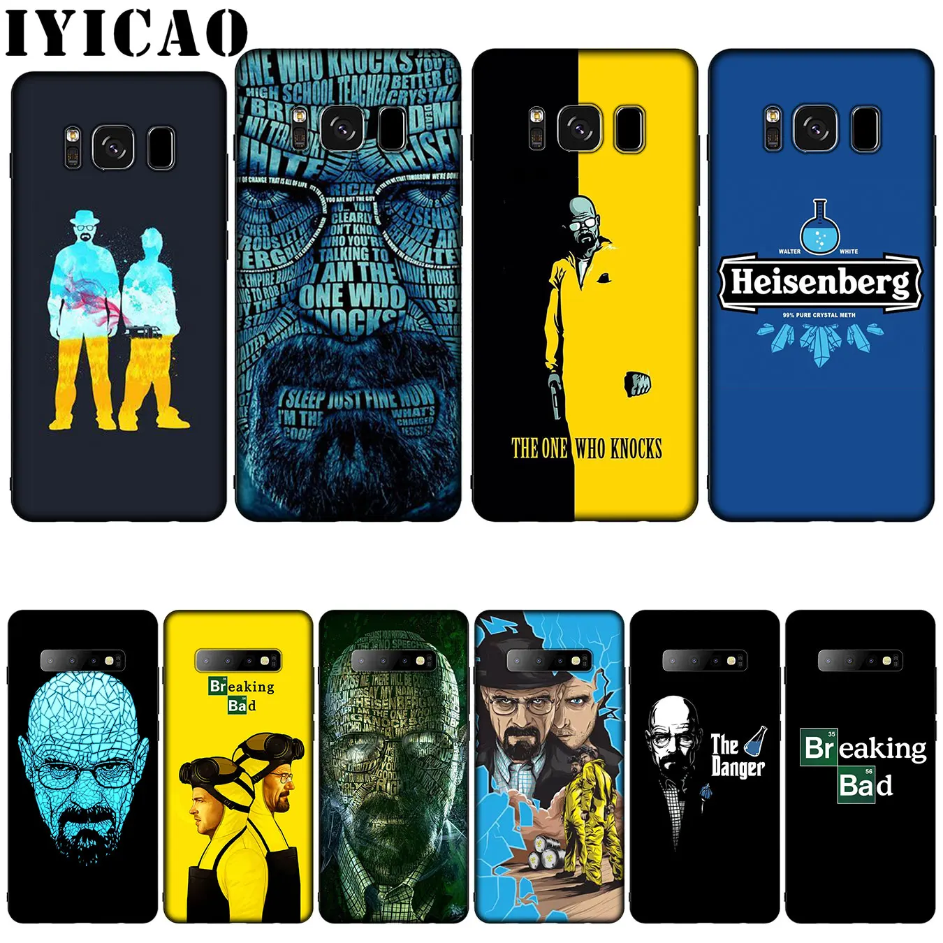 Силиконовый мягкий чехол IYICAO Breaking Bad Head для Samsung Galaxy S10 S9 S8 Plus S6 S7 Edge S10e E|Бамперы| |