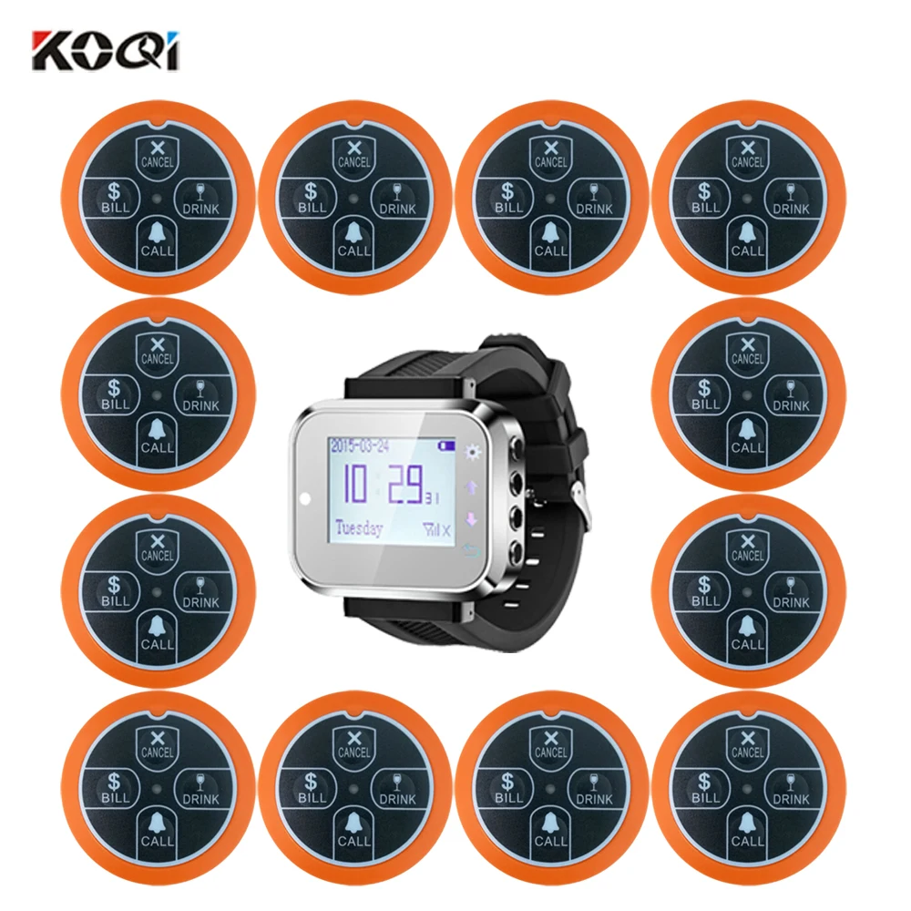 2019 New Restaurant Call System 28 pcs button buzzer 2 pcs wrist pager for Customer Waiter Service Wireless
2019 New Restaurant Call System 28 pcs button buzzer 2 pcs wrist pager for Customer Waiter Service Wireless