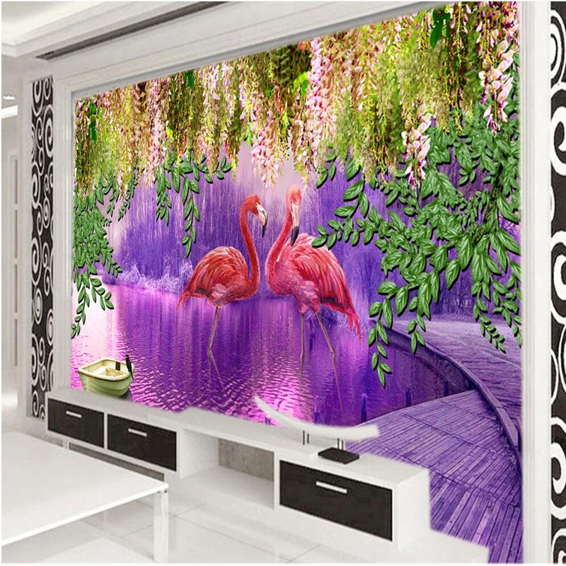 beibehang Purple romantic lavender garden living room bedroom sofa background custom large fresco green silk silk wallpaper
beibehang Purple romantic lavender garden living room bedroom sofa background custom large fresco green silk silk wallpaper