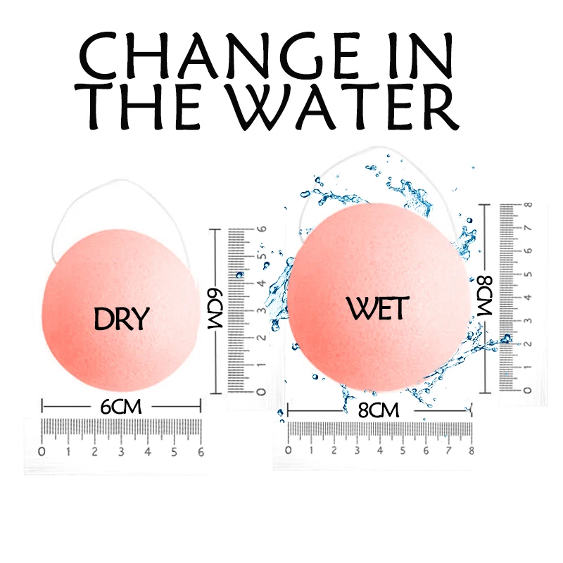 Очищающая губка для лица Konjac Konnyaku отшелушивания инструменты макияжа|facial puff|sponge