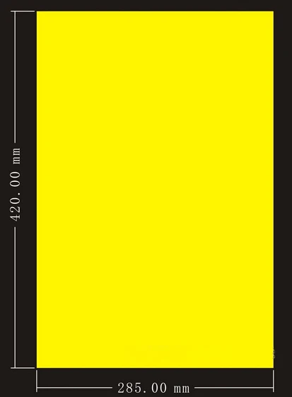 42*28.5mm A3 8K yellow blank POP advertising superior copperplate paper poster promotion banner