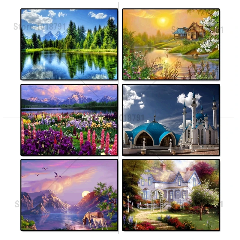 5d diy diamond painting Landscape Cross Stitch Rhinestone mosaic decorative Diamond embroidery Home Decoration
5d diy diamond painting Landscape Cross Stitch Rhinestone mosaic decorative Diamond embroidery Home Decoration