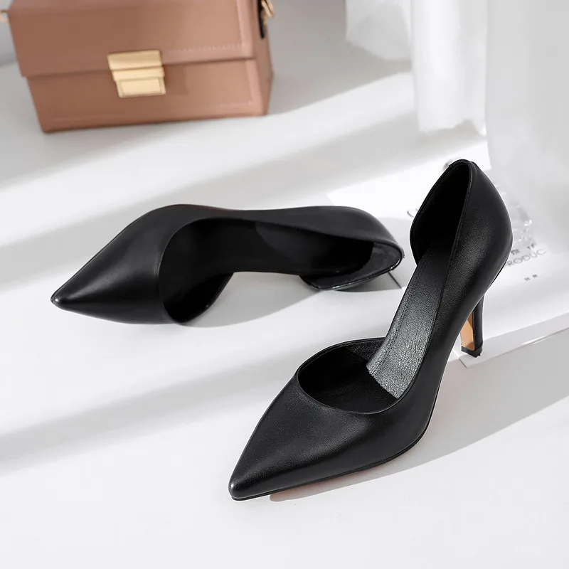 MoonMeek 2020 new shoes woman pointed toe shallow pumps women shoes shallow genuine leather shoes high heels shoes women
MoonMeek 2020 new shoes woman pointed toe shallow pumps women shoes shallow genuine leather shoes high heels shoes women