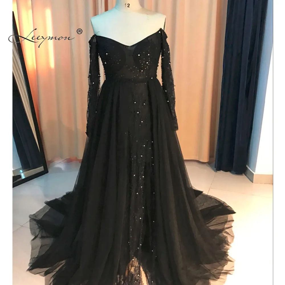 Leeymon Sexy Backless Evening Gown Long Sleeves Lace Off-shoulder Evening Dress Slit Prom Dress E02
Leeymon Sexy Backless Evening Gown Long Sleeves Lace Off-shoulder Evening Dress Slit Prom Dress E02