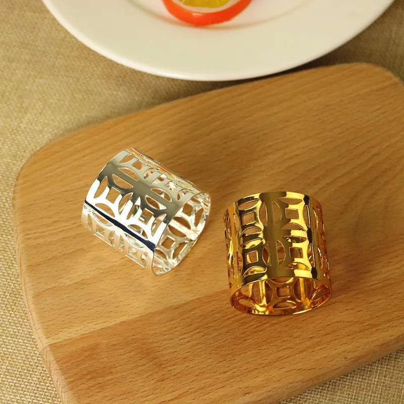 12PCS napkin ring napkin buckle hotel model room dining table jewelry decoration creative copper money meal buckle gold / silver
12PCS napkin ring napkin buckle hotel model room dining table jewelry decoration creative copper money meal buckle gold / silver