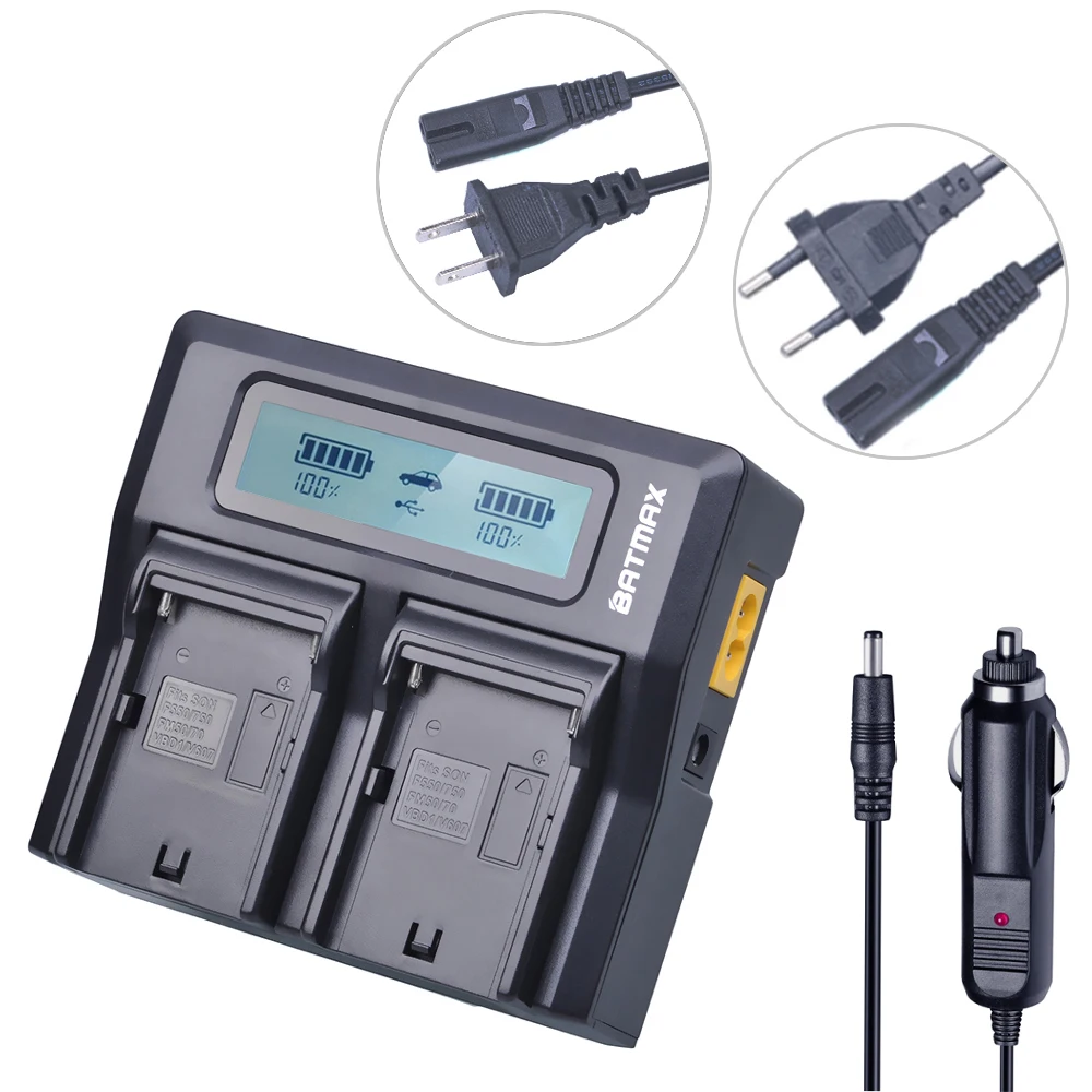 Batmax NP-F960 NP-F970 NP-F750 LCD Ultra Fast Dual Digital Charger for Sony NP-F960 NP-F950 NP-F770 NP-F750 NP-F550 FM-500H
Batmax NP-F960 NP-F970 NP-F750 LCD Ultra Fast Dual Digital Charger for Sony NP-F960 NP-F950 NP-F770 NP-F750 NP-F550 FM-500H