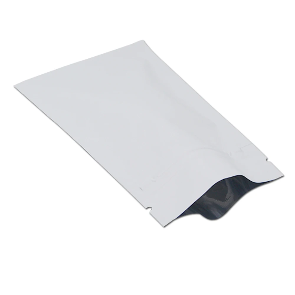 200Pcs Self Seal Matte White Aluminum Foil Ziplock Packaging Bag Mylar Foil Zip Lock Packing Pouch for Food Retail Storage
200Pcs Self Seal Matte White Aluminum Foil Ziplock Packaging Bag Mylar Foil Zip Lock Packing Pouch for Food Retail Storage
