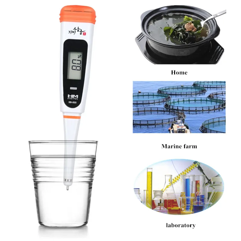 HM SB-500 Digital Salt Meter Portable Salinity Tester Salinometer Food Brine Measure Device Salinity Test Tool 30% OFF
HM SB-500 Digital Salt Meter Portable Salinity Tester Salinometer Food Brine Measure Device Salinity Test Tool 30% OFF