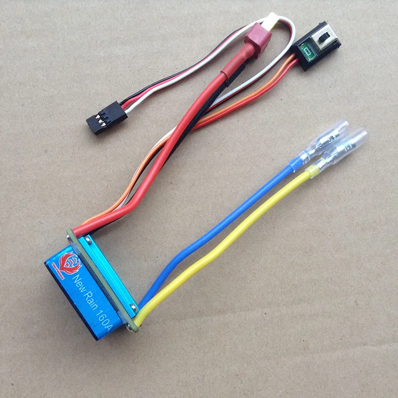 

1PC 2S-3S Lipo Brushed ESC 5V-13V Waterproof 160A ESC Speed Controller with T Plug/XT60 Plugs for RC Jet Boats Parts