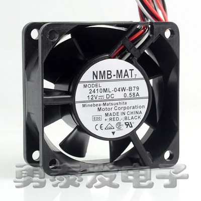 Original NMB 2410ML-04W-B79 6025 6CM 12V 0.58A 60 * 60 * 25MM three wire speed dual ball bearing fan
Original NMB 2410ML-04W-B79 6025 6CM 12V 0.58A 60 * 60 * 25MM three wire speed dual ball bearing fan