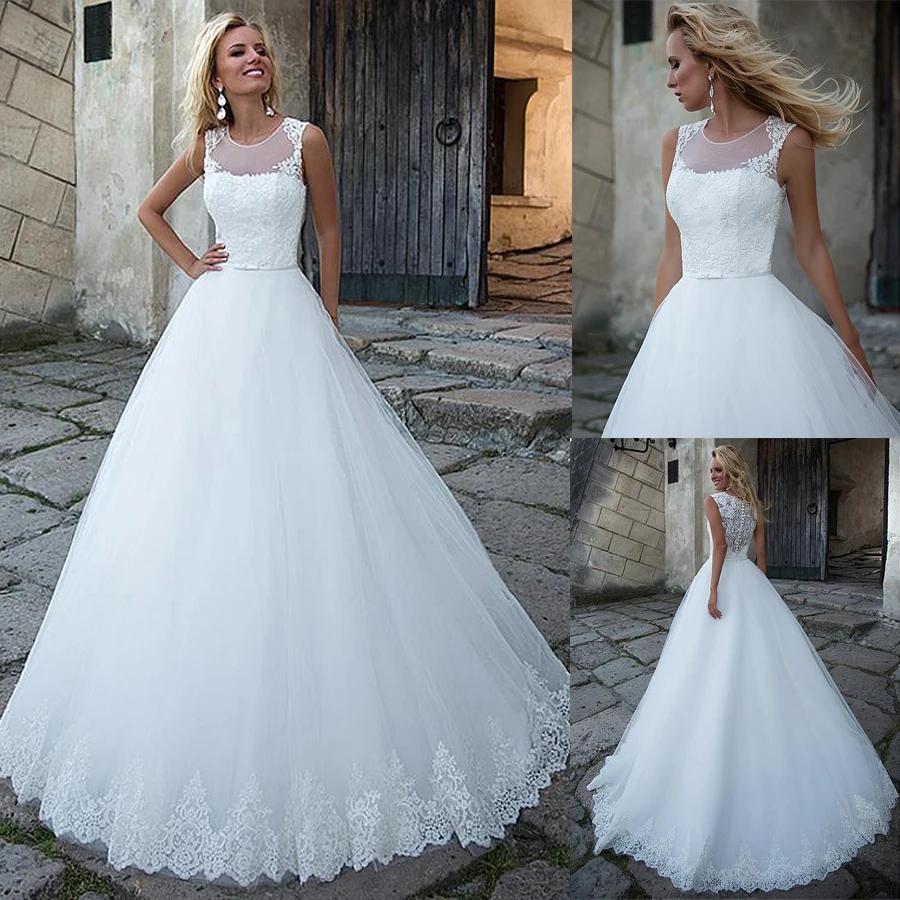 Шикарный Тюль Украшение Колье естественная талия А-силуэт свадебное платье с кружевными аппликациями & Пояс для свадебного платья vestidos de ...
Шикарный Тюль Украшение Колье естественная талия А-силуэт свадебное платье с кружевными аппликациями & Пояс для свадебного платья vestidos de ...