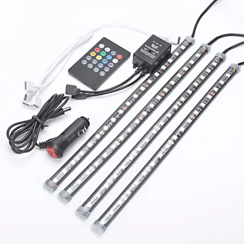 12" 8 Color 5050 18 SMDWireless Music Control RGB Sound-activated Interior LED Light Strip + Car Charger For Car Truck SUV Boat
12" 8 Color 5050 18 SMDWireless Music Control RGB Sound-activated Interior LED Light Strip + Car Charger For Car Truck SUV Boat