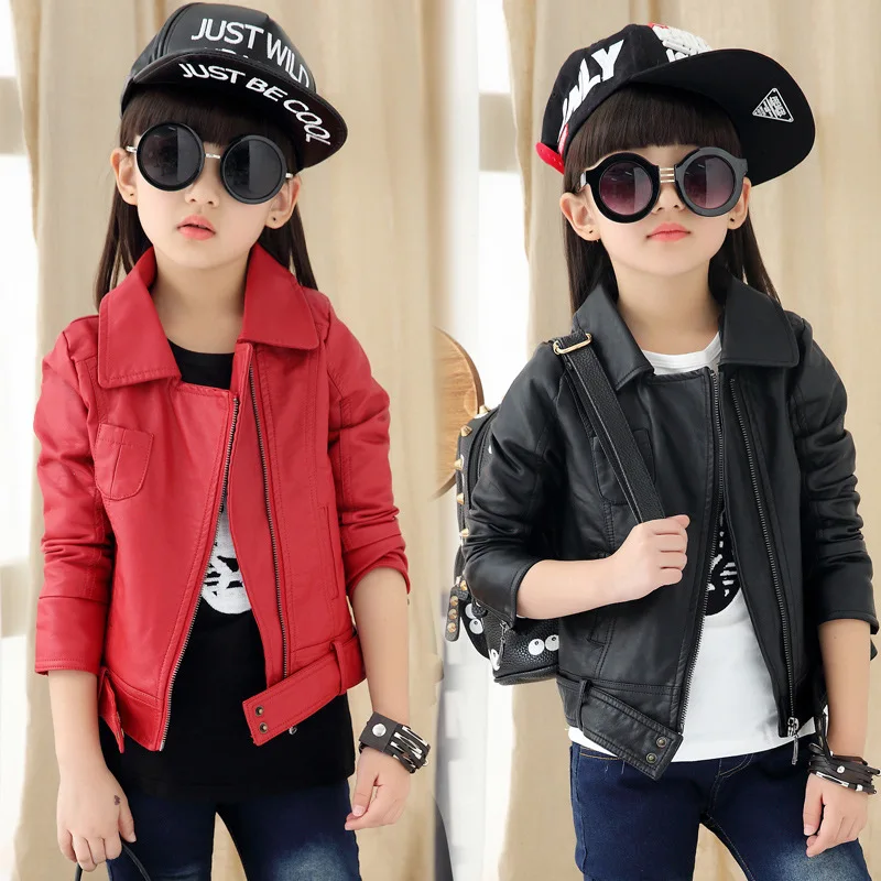 Baby Girl Leather Jacket Kids Girls Coats Spring Kids Faux Leather Jackets Girls Casual Black Solid Children Outerwear 2018 New
Baby Girl Leather Jacket Kids Girls Coats Spring Kids Faux Leather Jackets Girls Casual Black Solid Children Outerwear 2018 New