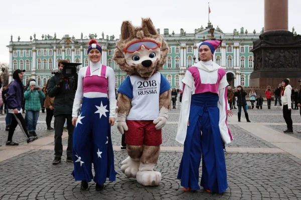 Wolf Mascot Costume 2018 Russian World Cup Mascot Mascotte Costume Fancy Football Soccer Game Performance Dress Props
Wolf Mascot Costume 2018 Russian World Cup Mascot Mascotte Costume Fancy Football Soccer Game Performance Dress Props