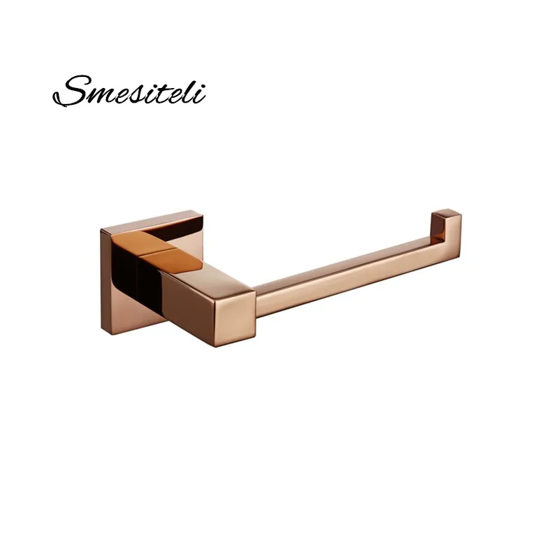 Smesiteli Bathroom Accessories Brass Square Style Rose Gold/Black Washroom Toilet Paper Roll Tissue holder Hanger Wall Mounted
Smesiteli Bathroom Accessories Brass Square Style Rose Gold/Black Washroom Toilet Paper Roll Tissue holder Hanger Wall Mounted