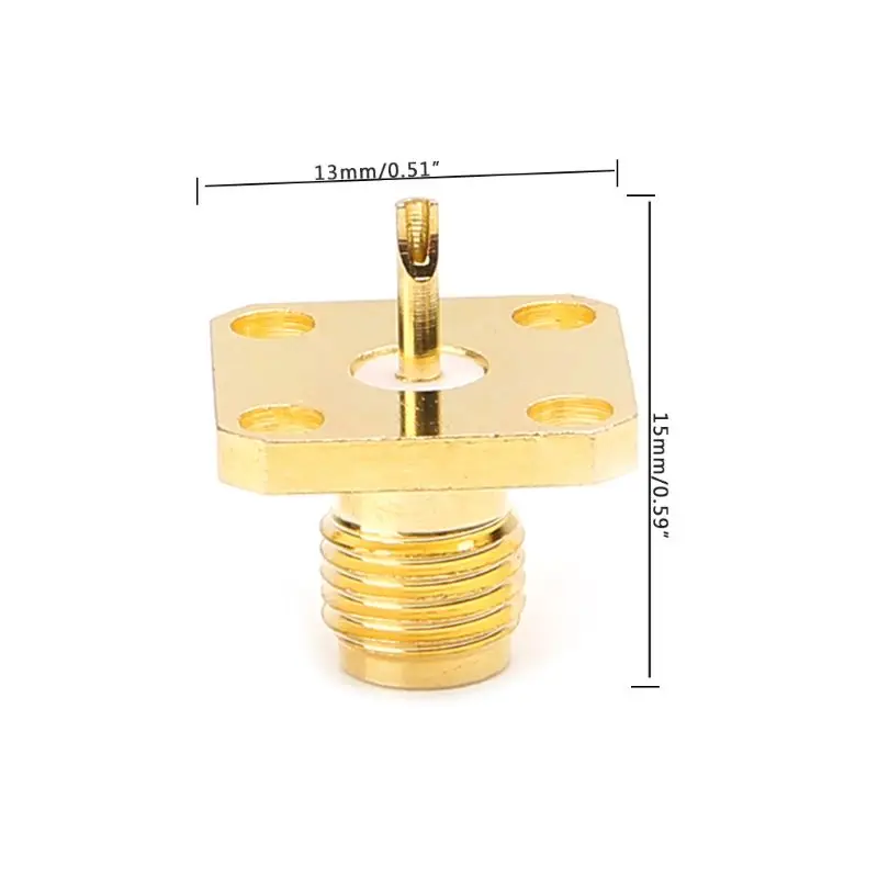 10pcs SMA Female Chassis Panel Mount 4 Hole Post Terminal RF Connector Coaxial Adaptor 5mm
10pcs SMA Female Chassis Panel Mount 4 Hole Post Terminal RF Connector Coaxial Adaptor 5mm