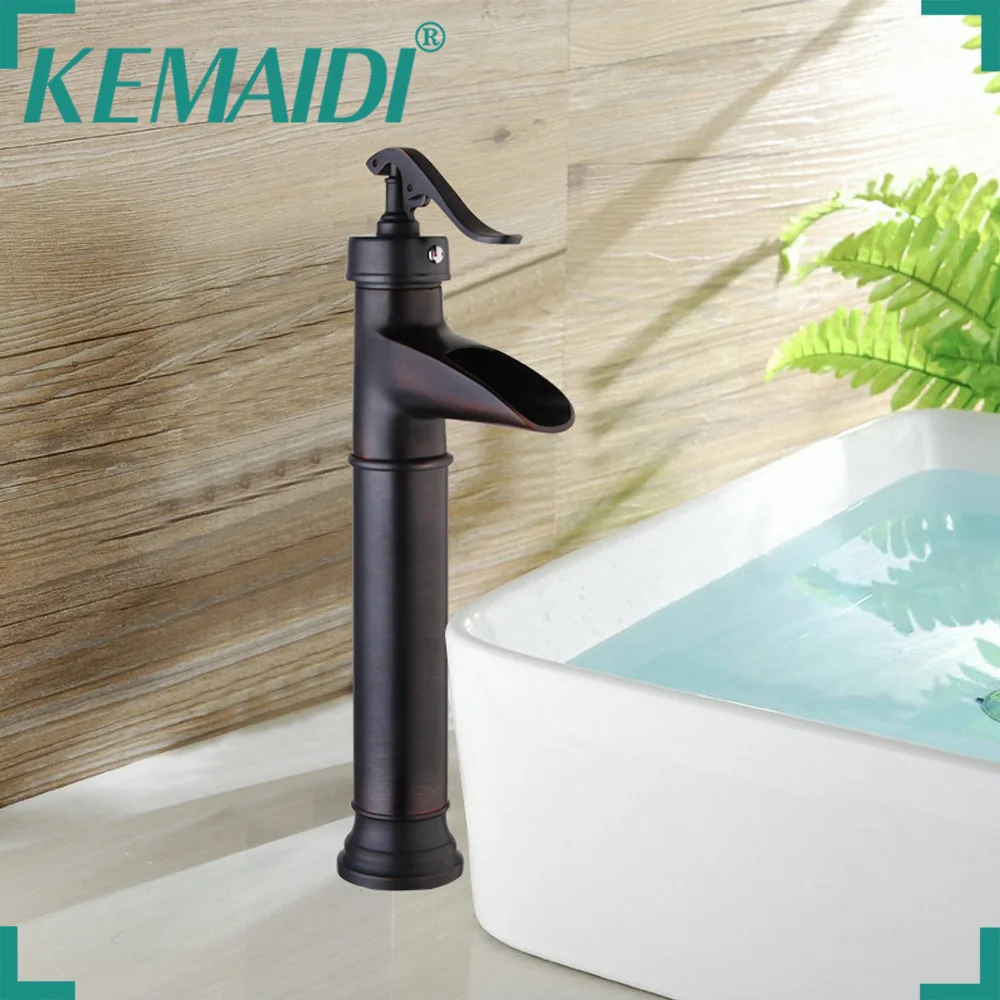 KEMAIDI Bathroom faucet Modern Beautiful Oil Rubbed Bronze Faucet Basin Bathroom Bathtub Waterfall Mixer Tap Sink
KEMAIDI Bathroom faucet Modern Beautiful Oil Rubbed Bronze Faucet Basin Bathroom Bathtub Waterfall Mixer Tap Sink