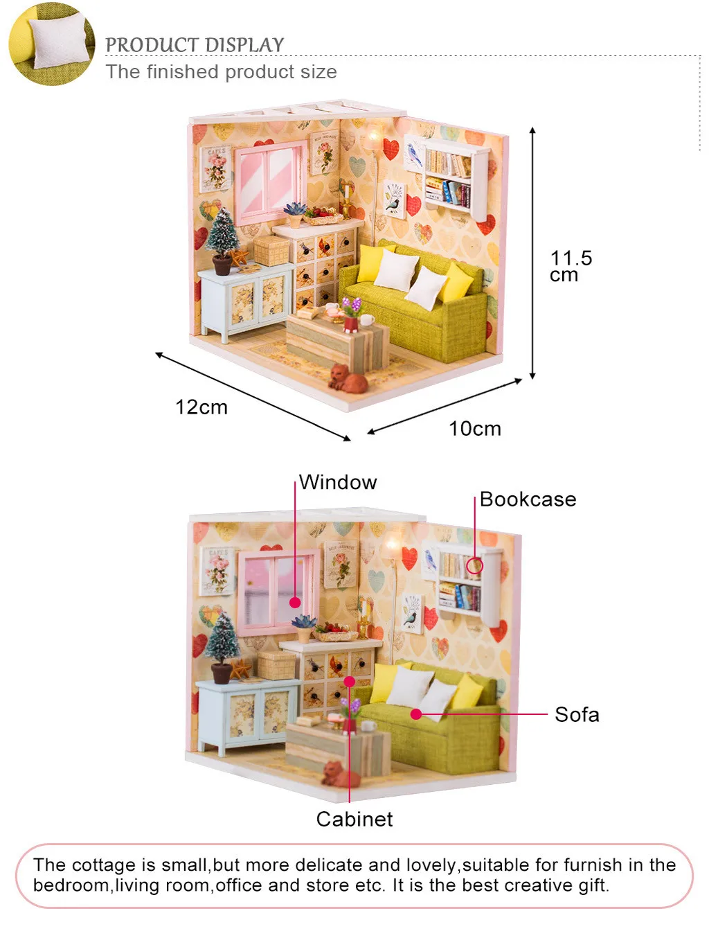 Dollhouse Wooden Doll House DIY Miniature Model Puzzle Dollhouse Furnitures Kids Toys Gift perfect and meaningful holiday gift 7
Dollhouse Wooden Doll House DIY Miniature Model Puzzle Dollhouse Furnitures Kids Toys Gift perfect and meaningful holiday gift 7