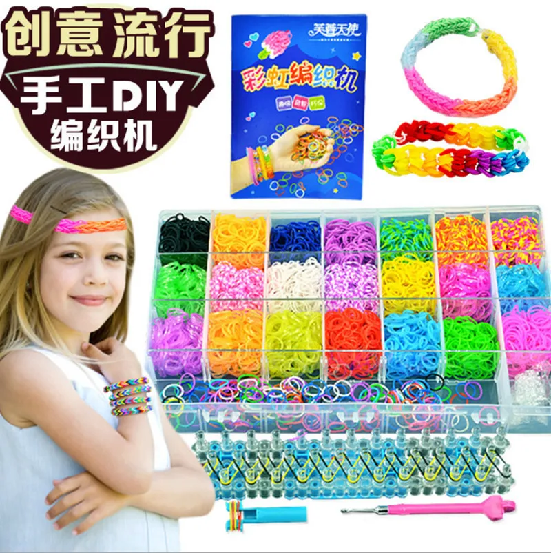 Children Toy Weaving Machine for DIY Charm Bracelet Xmas Gift Rubber Bands Loom Weaver Kit Crochet Elongated Knitting Machine
Children Toy Weaving Machine for DIY Charm Bracelet Xmas Gift Rubber Bands Loom Weaver Kit Crochet Elongated Knitting Machine