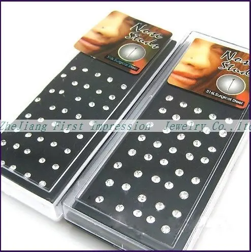 New Arrival Hot sale body piercing White Zircon nose ring promotional gift Free shipping 200pcs/lot
New Arrival Hot sale body piercing White Zircon nose ring promotional gift Free shipping 200pcs/lot
