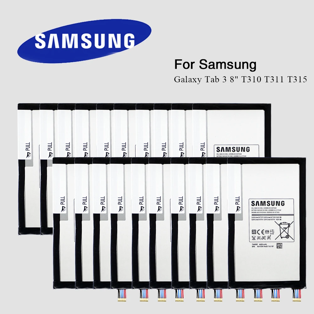 20pcs Batteries T4450E For Samsung Galaxy Tab 3 8.0 T310 T311 T315 SM-T310 SM-T311 SM-T315 T3110 Tablet Batteria
20pcs Batteries T4450E For Samsung Galaxy Tab 3 8.0 T310 T311 T315 SM-T310 SM-T311 SM-T315 T3110 Tablet Batteria