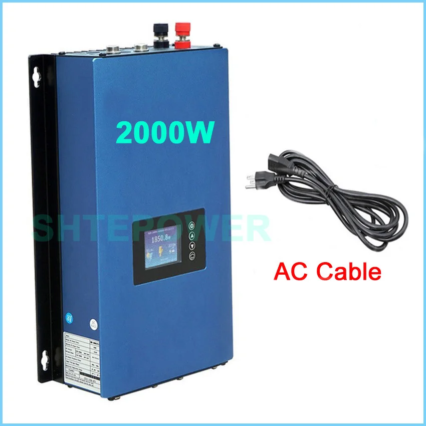 48V DC input to AC output 110V/220V auto Solar power inverter 2000W 2KW MPPT Gird Tie Inverter Wifi plug LCD Display
48V DC input to AC output 110V/220V auto Solar power inverter 2000W 2KW MPPT Gird Tie Inverter Wifi plug LCD Display