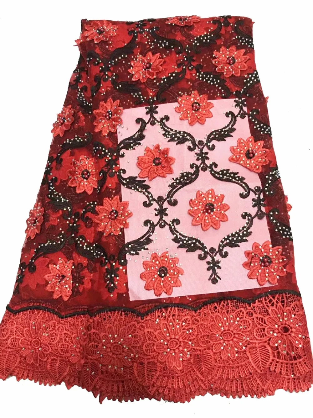 Latest African Lace Fabric With Embroidery Mesh Tulle Lace Fabric High quality Nigerian Lace DNF30
Latest African Lace Fabric With Embroidery Mesh Tulle Lace Fabric High quality Nigerian Lace DNF30
