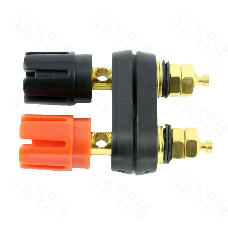 50pcs/lot Speaker Amplifier Red Black Double Coupling Wire Terminal Gold Plated Banana Plug Connector
50pcs/lot Speaker Amplifier Red Black Double Coupling Wire Terminal Gold Plated Banana Plug Connector