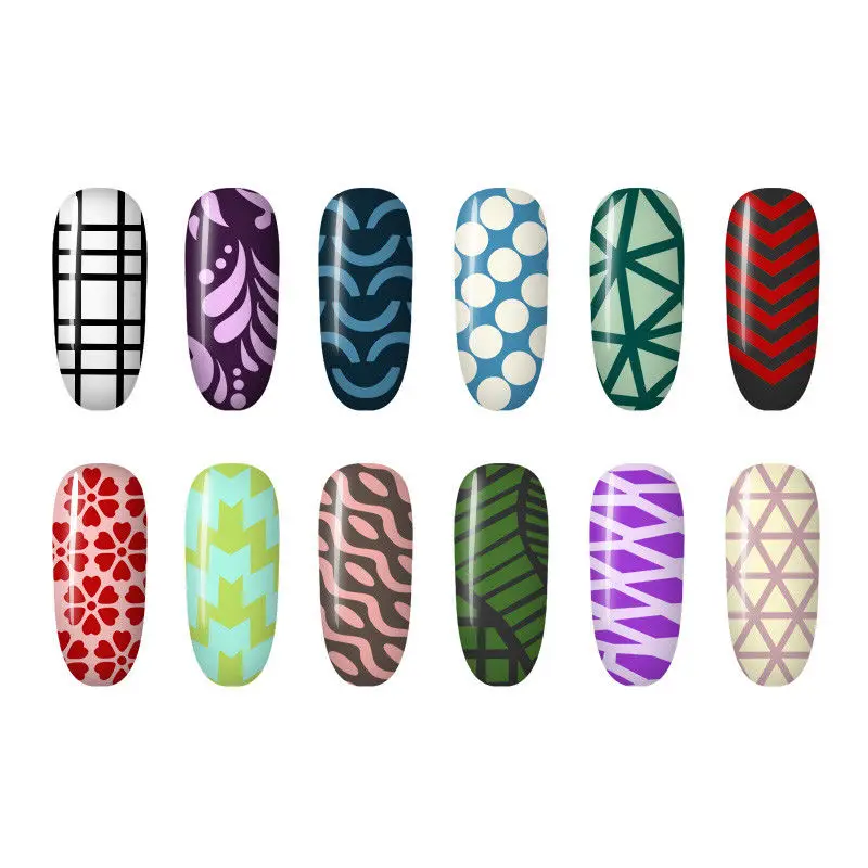 24 Sheets/set DIY Nail Art Hollow 3D Laser Sticker Stencil Gel Polish Nail Vinyl Tip Transfer Guide Template Nail Decals
24 Sheets/set DIY Nail Art Hollow 3D Laser Sticker Stencil Gel Polish Nail Vinyl Tip Transfer Guide Template Nail Decals