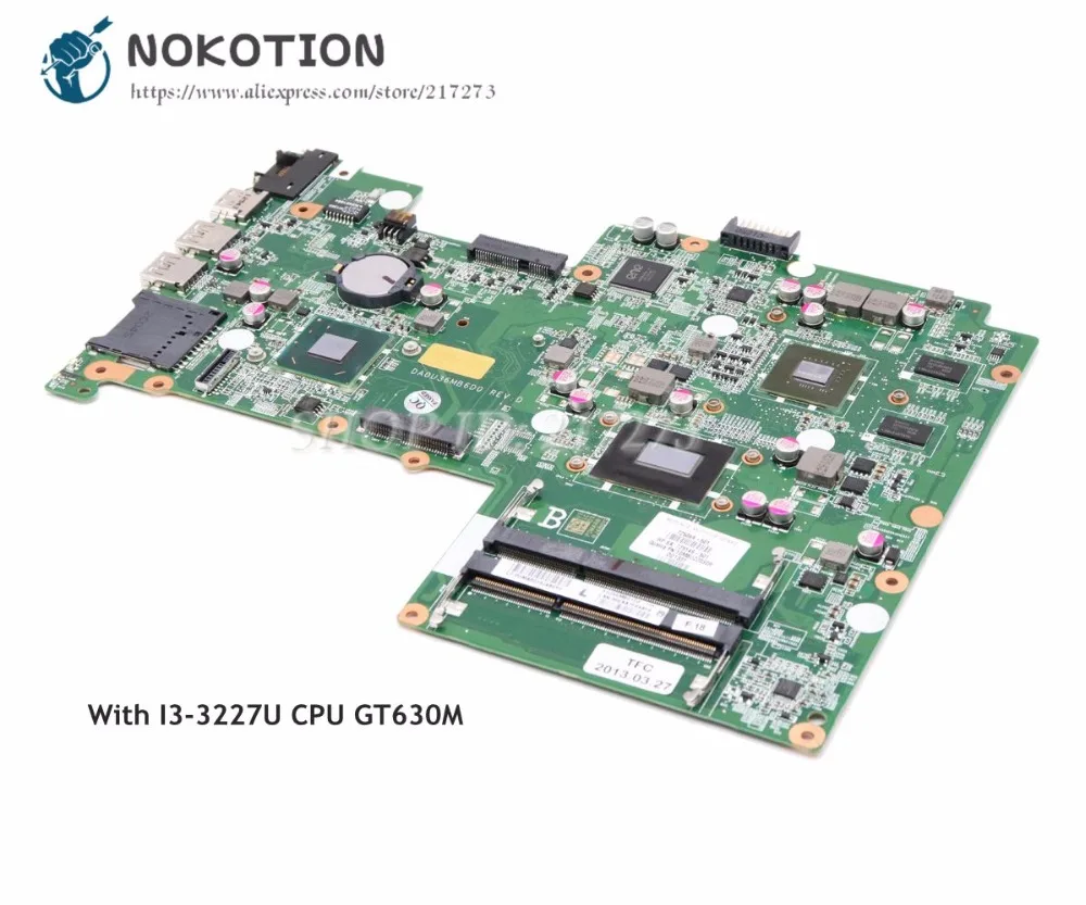 NOKOTION For HP Seekbook 15 15-B Laptop Motherboard GT630M SR0XF I3-3227U CPU 725069-501 725069-001 DA0U36MB6D0
NOKOTION For HP Seekbook 15 15-B Laptop Motherboard GT630M SR0XF I3-3227U CPU 725069-501 725069-001 DA0U36MB6D0