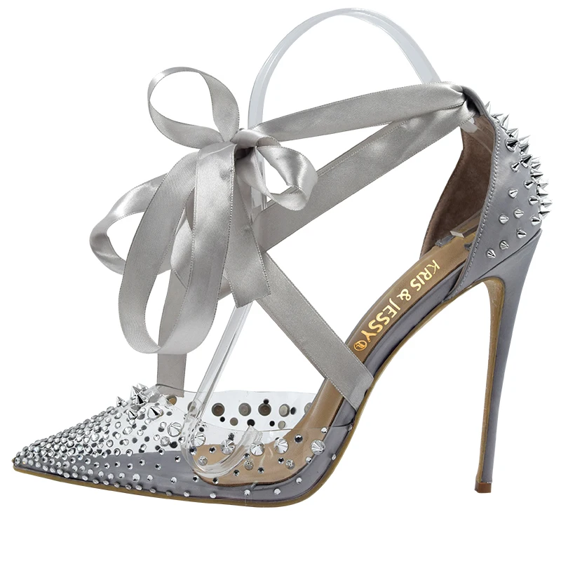 New Luxury Brand Shoes Satin Strap Sexy PVC Crystals Spikes Covered Heel Women Sandals Shoes
New Luxury Brand Shoes Satin Strap Sexy PVC Crystals Spikes Covered Heel Women Sandals Shoes