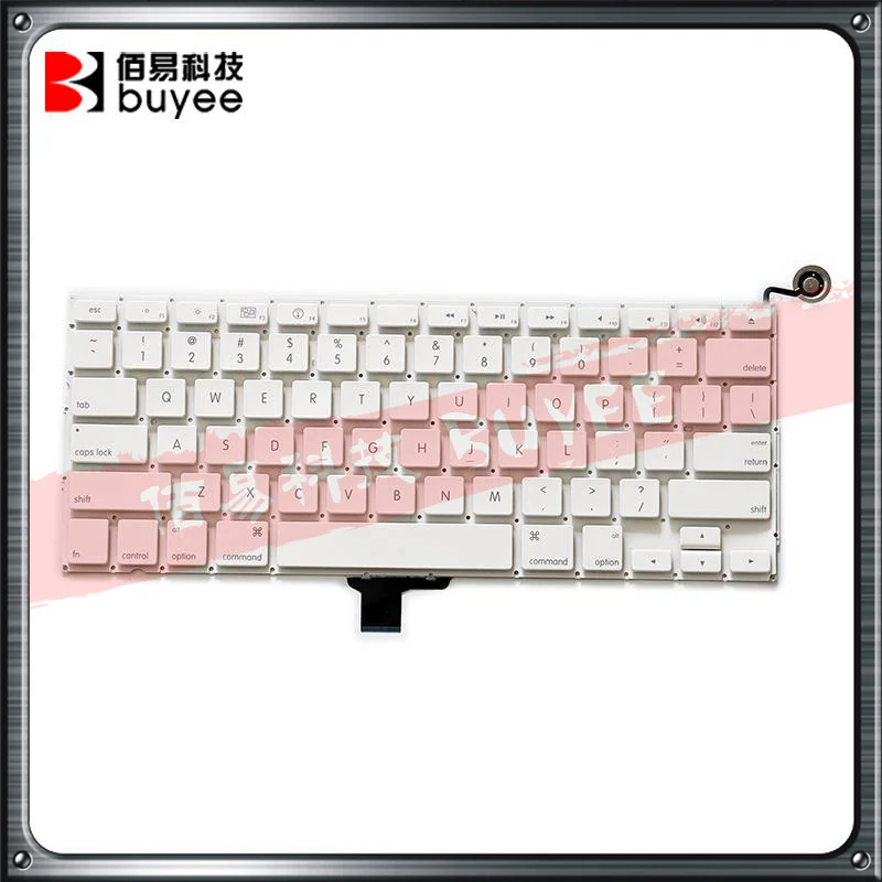 

Original A1342 US UK France Spanish Keyboard For Macbook Air 13" White A1342 US UK FR SP Keyboards Layout Replacement