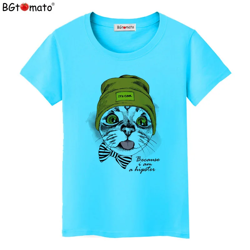 BGtomato T shirt Cute Clown cat t-shirt women Cool short sleeve funny t shirts Brand new good quality casual top tees
BGtomato T shirt Cute Clown cat t-shirt women Cool short sleeve funny t shirts Brand new good quality casual top tees