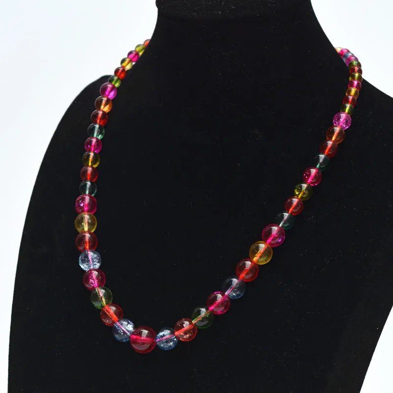 High imitation Tourmaline Necklace Colorful Round Beads Tower Chain Necklace Gift for Women fashion Jewelry
High imitation Tourmaline Necklace Colorful Round Beads Tower Chain Necklace Gift for Women fashion Jewelry