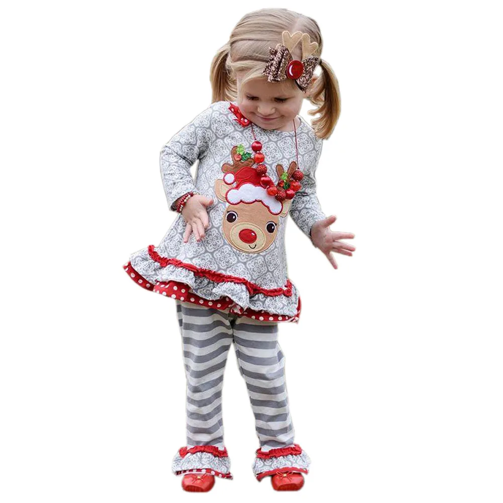 cute girl Christmas deer set cartoon pattern tops pants set for 1-6years girls children fashion clothing set
cute girl Christmas deer set cartoon pattern tops pants set for 1-6years girls children fashion clothing set