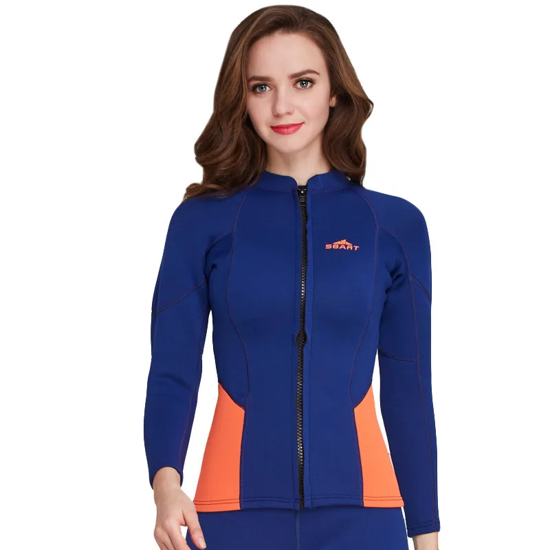 2mm Neoprene Wetsuit Women 2017 Winter Warm Long Sleeve Swimwear Rash Guard Ladies Wet Suit Scuba Surf Diving T-Shirts /Tops
2mm Neoprene Wetsuit Women 2017 Winter Warm Long Sleeve Swimwear Rash Guard Ladies Wet Suit Scuba Surf Diving T-Shirts /Tops