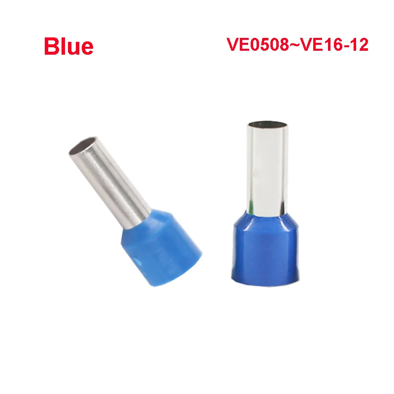10~100PCS Tubular Wire Terminal Connector Electrical Cable Wire Ferrules Blue Color VE1512 VE2508 VE2512 ~ VE16-12
10~100PCS Tubular Wire Terminal Connector Electrical Cable Wire Ferrules Blue Color VE1512 VE2508 VE2512 ~ VE16-12